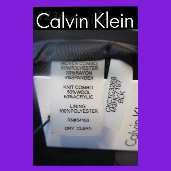Calvin Klein NEW Quiet Luxury Wool Blend Open-front Sweater-coat Jacket XL - Picture 10 of 11